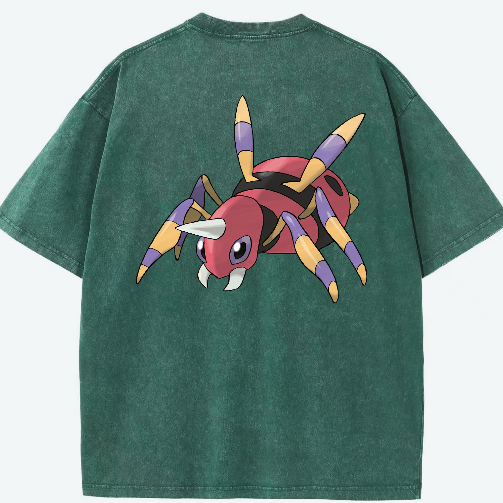 （画像用） ポケットモンスター Pokémon 綿100% ヴィンテージ風 半袖Tシャツ（背面プリント）